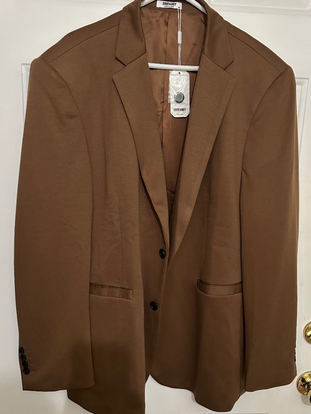 Coofandy, 3XL, brown, sport coat